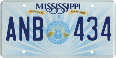 MS license plate ANB434