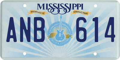 MS license plate ANB614