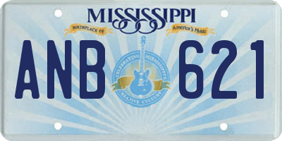 MS license plate ANB621