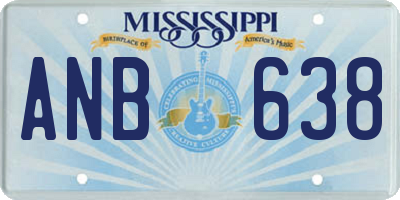 MS license plate ANB638