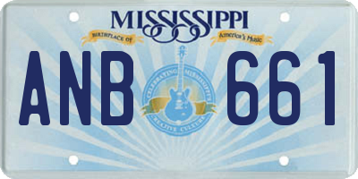 MS license plate ANB661