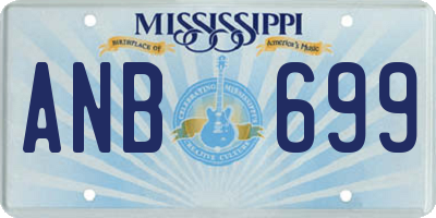 MS license plate ANB699