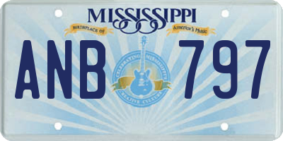 MS license plate ANB797