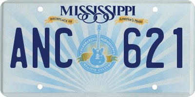 MS license plate ANC621