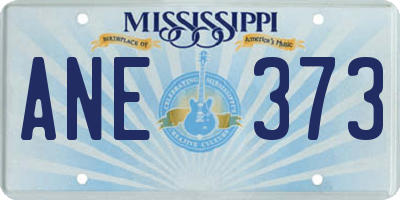 MS license plate ANE373