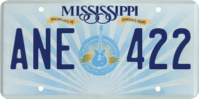 MS license plate ANE422