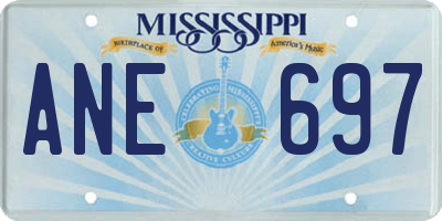 MS license plate ANE697