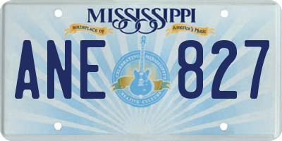 MS license plate ANE827