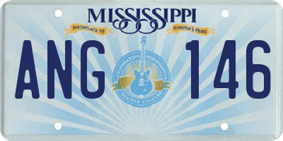 MS license plate ANG146