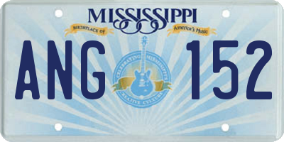 MS license plate ANG152