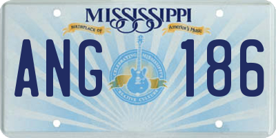 MS license plate ANG186
