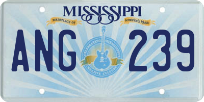 MS license plate ANG239