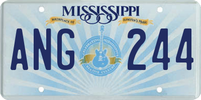MS license plate ANG244
