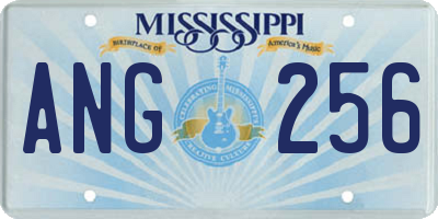 MS license plate ANG256