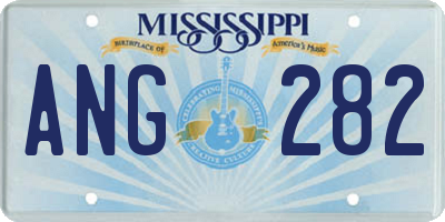 MS license plate ANG282