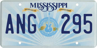 MS license plate ANG295
