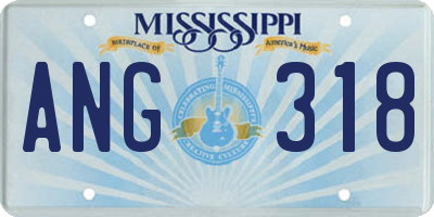 MS license plate ANG318