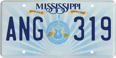 MS license plate ANG319