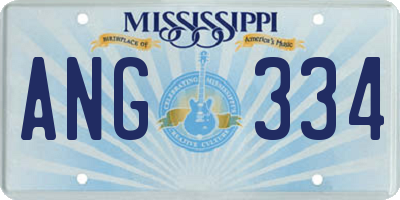 MS license plate ANG334