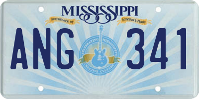 MS license plate ANG341
