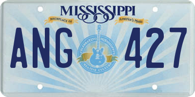 MS license plate ANG427