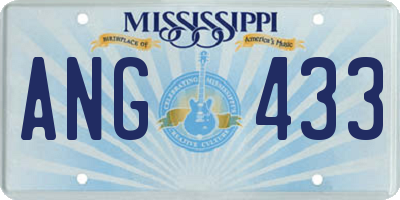 MS license plate ANG433