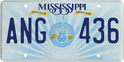 MS license plate ANG436