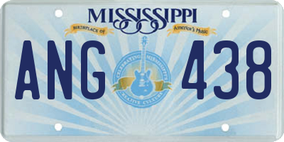 MS license plate ANG438