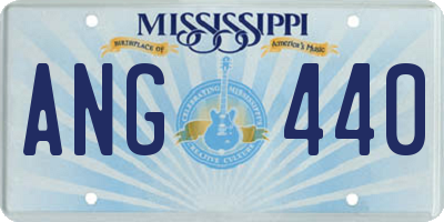 MS license plate ANG440