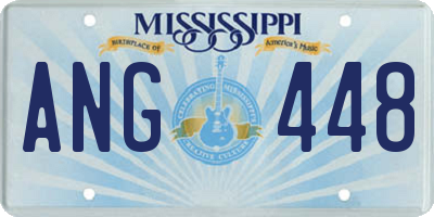 MS license plate ANG448
