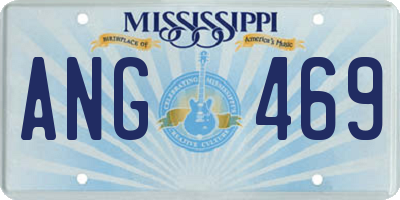 MS license plate ANG469
