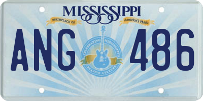 MS license plate ANG486