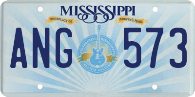 MS license plate ANG573