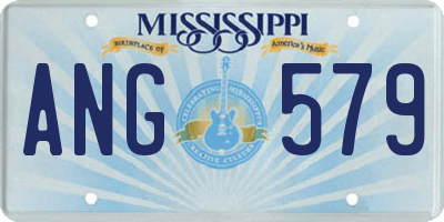 MS license plate ANG579