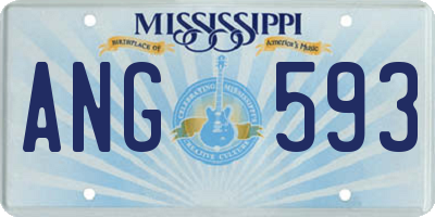 MS license plate ANG593