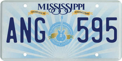 MS license plate ANG595