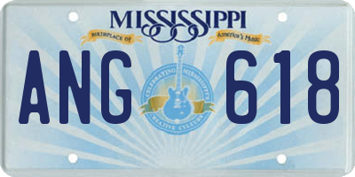 MS license plate ANG618