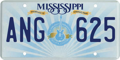 MS license plate ANG625