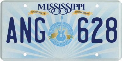 MS license plate ANG628