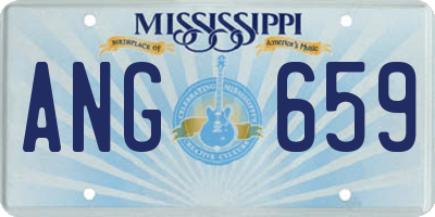 MS license plate ANG659