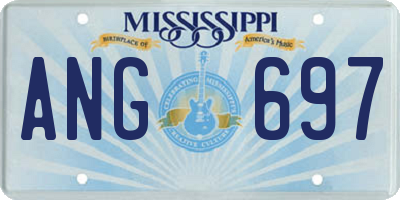 MS license plate ANG697