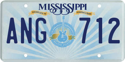MS license plate ANG712