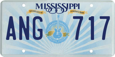 MS license plate ANG717