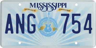 MS license plate ANG754