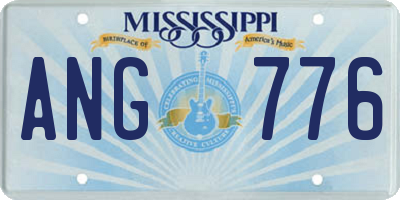 MS license plate ANG776