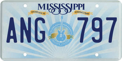 MS license plate ANG797