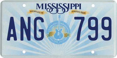 MS license plate ANG799