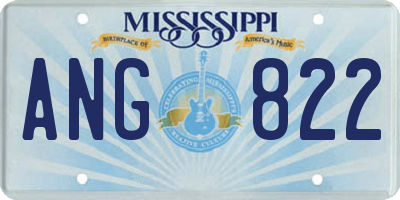 MS license plate ANG822