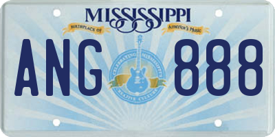 MS license plate ANG888