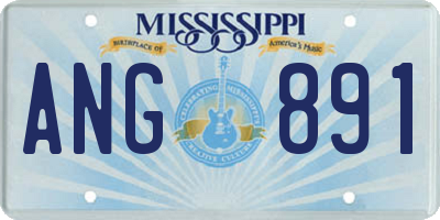 MS license plate ANG891